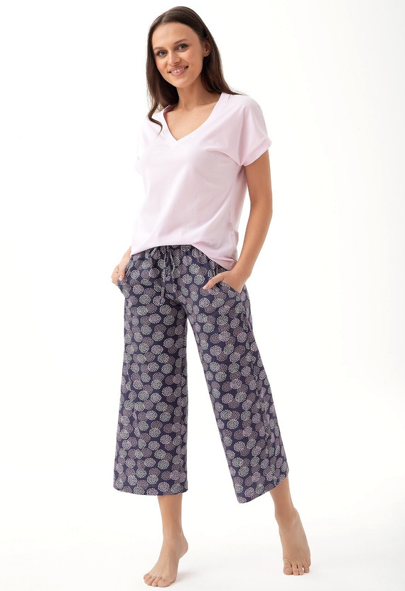 314 Luna Damenpyjama – Rosa Lila