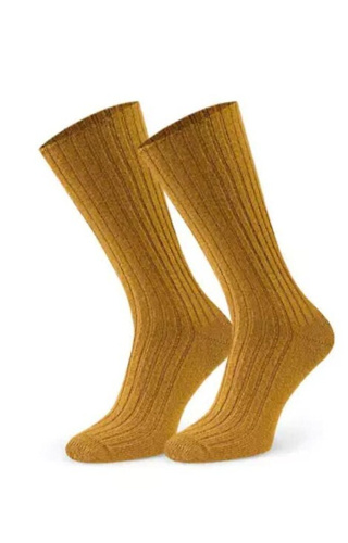 Art.185 Steven 011 Senfsocken – gerippte Damen-Lammwolle, Winter