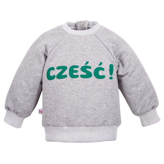 Hello World Eevi Sweatshirt – grau