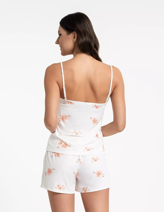 Moraj PDD2700-005 Ecru – Sommer Damen Pyjama mit Shorts