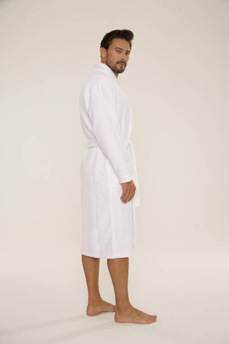 735 Manuele Herren Bademantel De Lafense - weiß