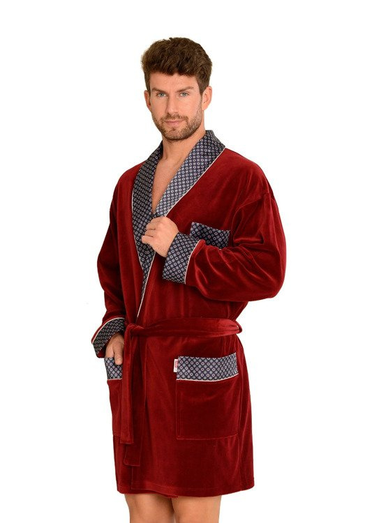 772 Bonjour forex Bademantel für Herren - kastanienbraun