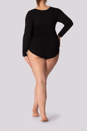 Base Longsleeve Mona Damen-Body, schwarz