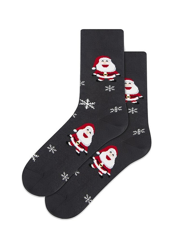 U04.156 Gatta Weihnachtssocken – bunte Unisex-Socken aus Baumwolle, Muster 972 Anthrazit