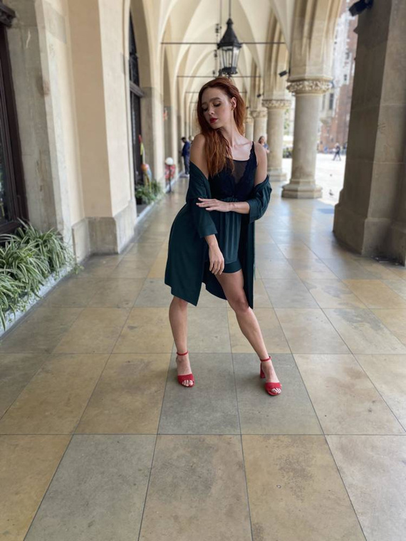 612 Artemise Damen-Schlafanzug Forex - grün