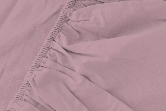 Mikrosatin Spannbettlaken Poly Detexpol glatt mit Gummizug pastel pink