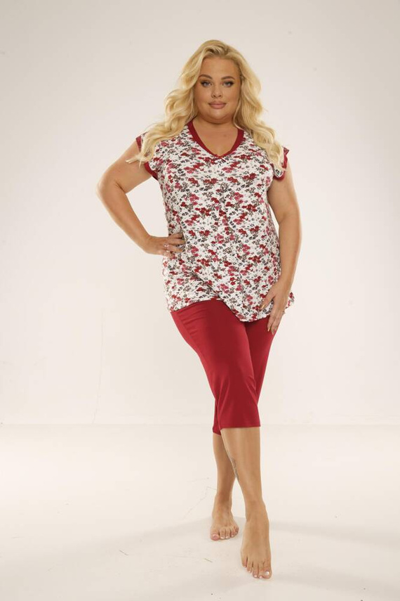 489/491 Mia Women's Plus Size Pyjamas Forex - rot