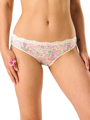 Damenslips LPR 460 Key – Mini-Bikini aus hochwertiger Viskose, elastische Spitze, 2er-Pack