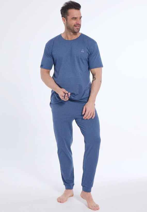 462/287 Lofoten Cornette Herrenpyjama blau
