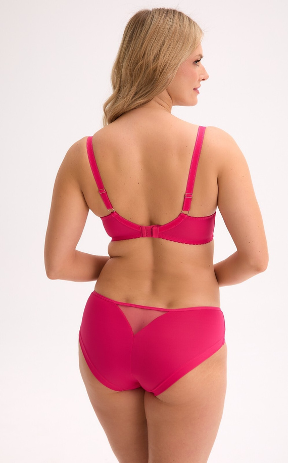 BS 1322 Rhea Gaia halbweicher BH, Fuchsia – Blumenstickerei, mit Bügeln,