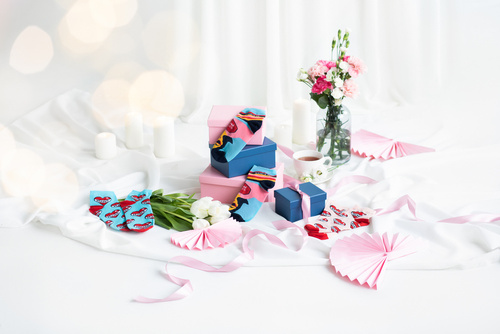 K89S Super Mama Foot Socks Italian Fashion - marineblau/farbig