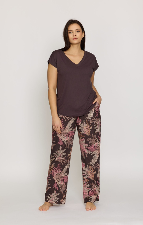 Blaues Pyjamashirt Mefemi Mila PG71 Viskose weich bequem