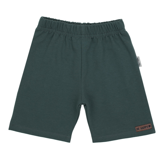 169516 Nicol Kindershorts – Unisex, Baumwolle mit Elasthan, bequem, polnische Produktion – flaschengrün