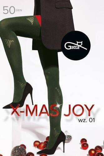X-mas Joy wz.01 Strumpfhose 50 den Gatta - nero