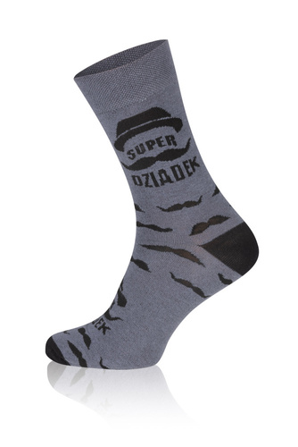 M40D Super Grandpa Lange Socken Italienische Mode - graphit