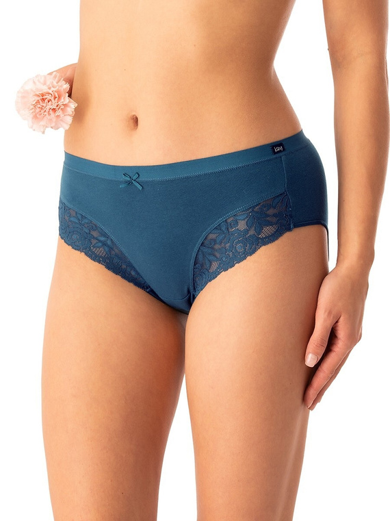 Damen-Slip Key LPC 577 Smaragd – Baumwolle, bequem, 2er-Set