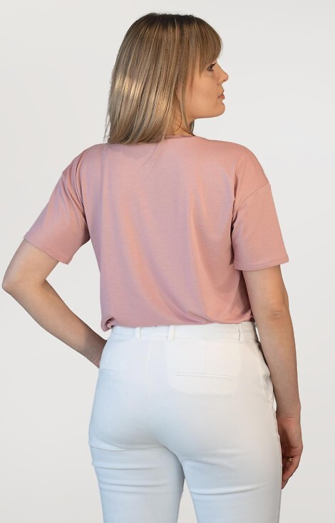 Patty Babell Kurzarmbluse - rosa