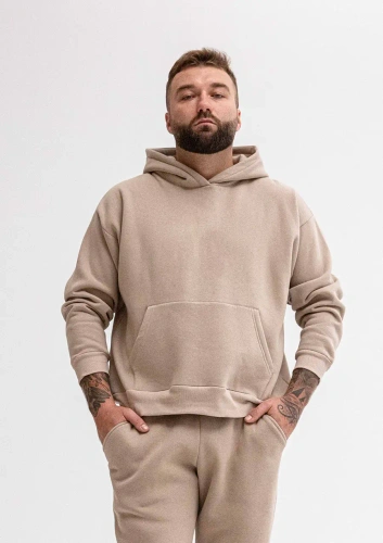 Herren Hoodie DK-K-B14 – Baumwolle, Kapuze, elastisch, bequem für Alltag und Sport