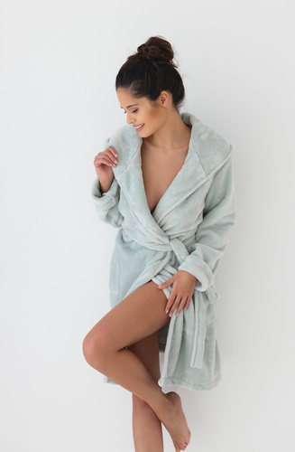 Sensis Garden Damen-Bademantel - erbsenblau
