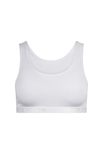 Nikola Mädchen-BH, breiter Träger Italian Fashion- weiß