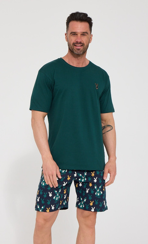 Herren-Pyjama Cornette 326/345 Gentleman 100% Baumwolle Kurze Hose