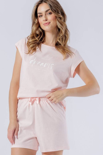 1564 Bella Leveza Damenpyjama, Lachs