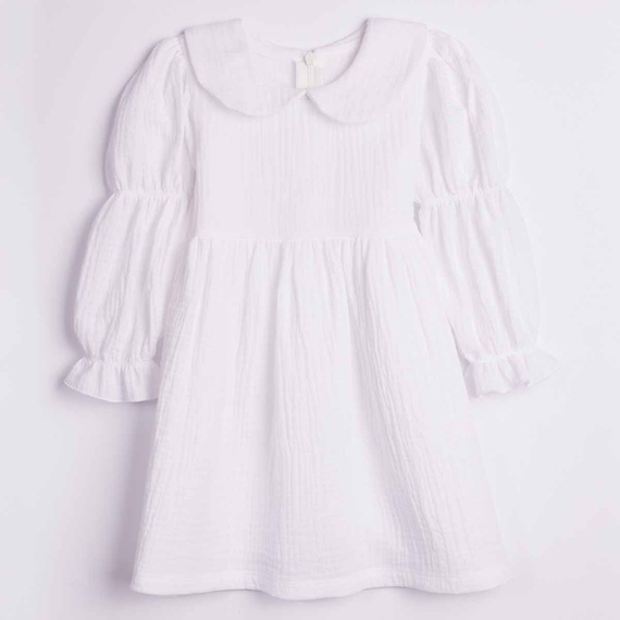 Mädchenkleid Nicol 224285 Musselin 100% Baumwolle Langarm