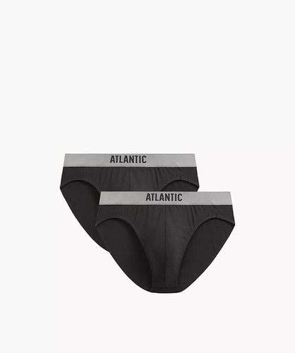 Sportliche Herren Slips Atlantic 2MP-1589 – perfektes Fit, elastischer Bund, 2er-Pack
