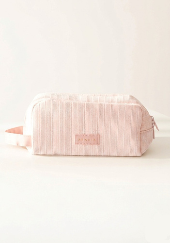 Kosmetiktasche Small SENSIS – Rosa, Mit Logo und Fächern, Mit Reißverschluss
