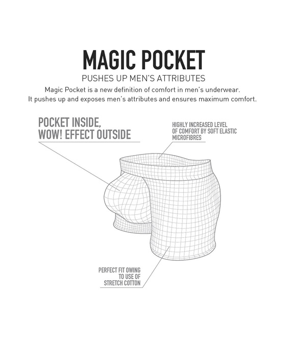 Herrenboxershorts Atlantic Magic Pocket 2MH-1200 A2 2er-Pack grün-braun – push-up Baumwolle