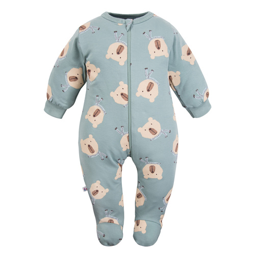 Beary Cool Eevi Babyclown – Salbei in einem Teddybär, Baumwolle, mit Füßen