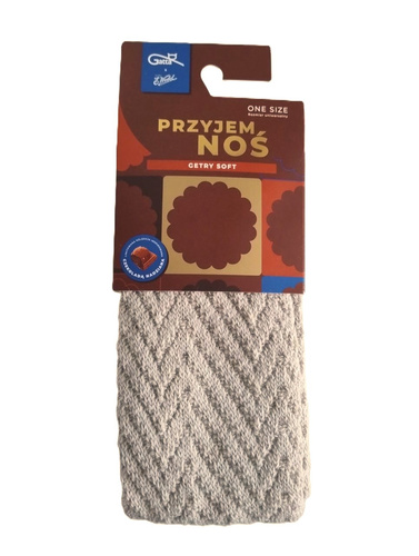 Gatta Wedel Soft Leggings Art.01 – warme Jacquard-Leggings für den Winter, Beige