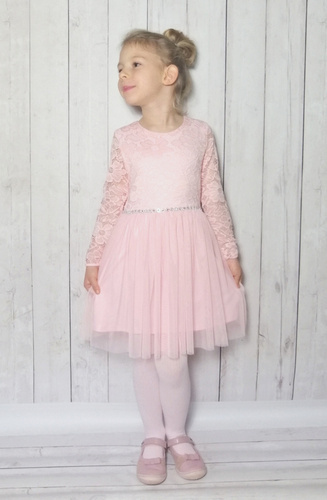 Angel II Bambarillo Langarmkleid, Puderrosa