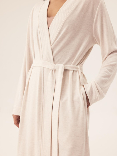 43014 Boar Henderson Damenbademantel – Creme