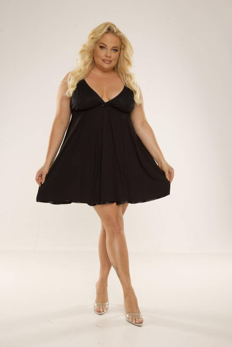 713 Cloche Forex Nachthemd - schwarz