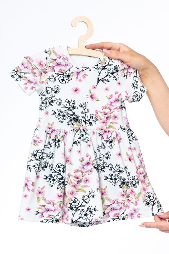 Body mit Rock Milk & Love helle Blumen kurzarm