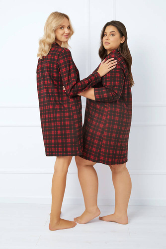 Nicola ungeknöpftes Nachthemd Italienische Mode - Druck 