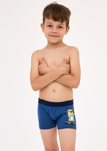 Jungen-Boxershorts aus Baumwolle Capybara 2 700/150, 701/150 Jeans – bequem und luftig