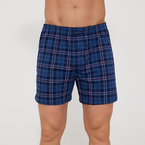 Cornette Comfort 002/338 – marineblaue Herren-Boxershorts aus 100% Baumwolle