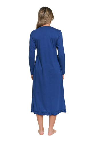 Nachthemd Doctor Nap 7318 100% Baumwolle Still- und Umstandsmodell - Indigo