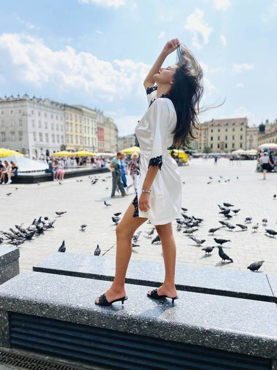 929 Kleoree Damenbademantel De Lafense - Perle