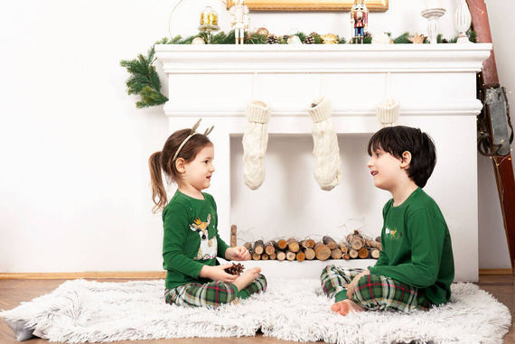 Zonda Kinderschlafanzug Italian Fashion - grün/print