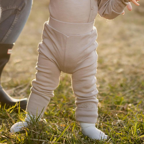 Merino-Leggings aus Eevi-Merinowolle – beige