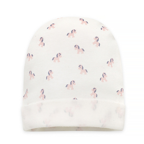 Lovely Day Pinocchio Babymütze – ecrufarbene Pferde