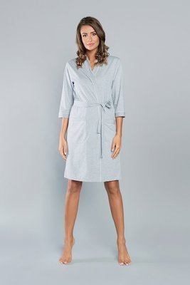 Damenbademantel Montana Italian Fashion- melange