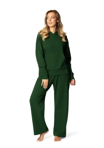 DK-K-B8 Dkaren Damen-Trainingsanzug-Set – grün