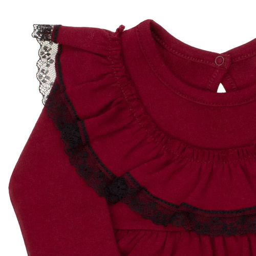 163176 Nicol Kleid-Body „Magic of Christmas“ – Burgunderrot