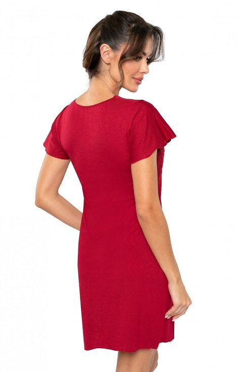 Luiza Donna Nachthemd – Burgunderrot