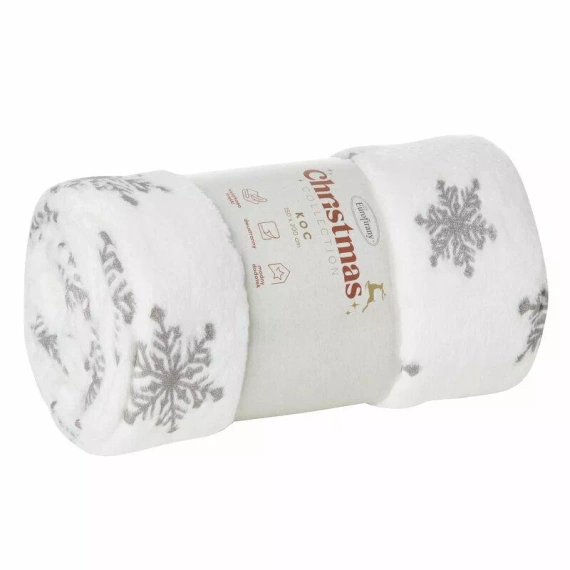 Blink Weihnachtsdecke mit Eurofirany-Sternen, silber