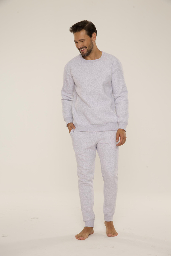 813 Indigo Herren-Trainingsanzug von De Lafense - leicht meliert